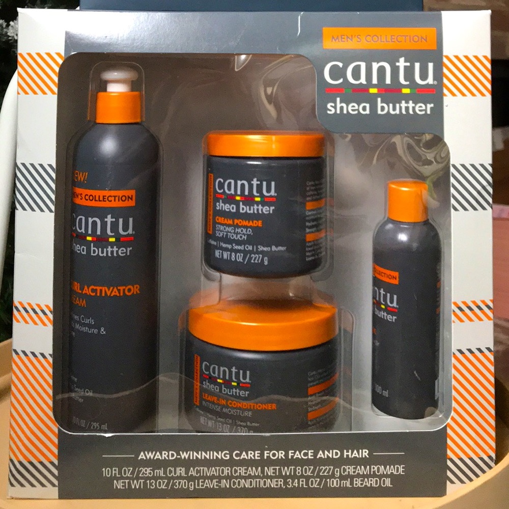Cantu Men Shea Butter Face and Hair Gift Set
